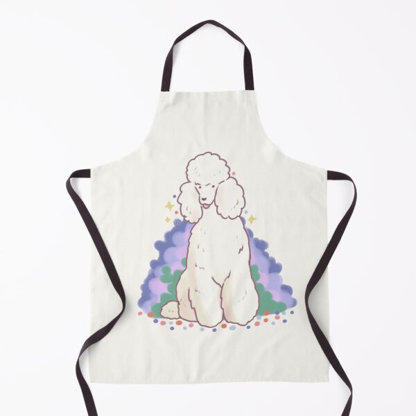 Item preview, White poodle with plants designed and sold by Artofmayara.