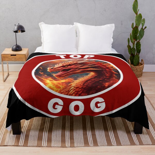 Item preview, FIERY TOP GOG RED WHITE R designed and sold by Marni Scofidio Desi9ns.