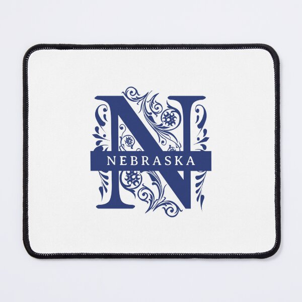 Item preview, Nebraska State Split Letter Monogram designed and sold by US States Merch.