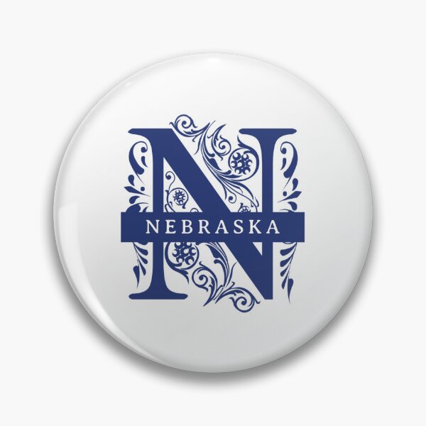 Item preview, Nebraska State Split Letter Monogram designed and sold by US States Merch.