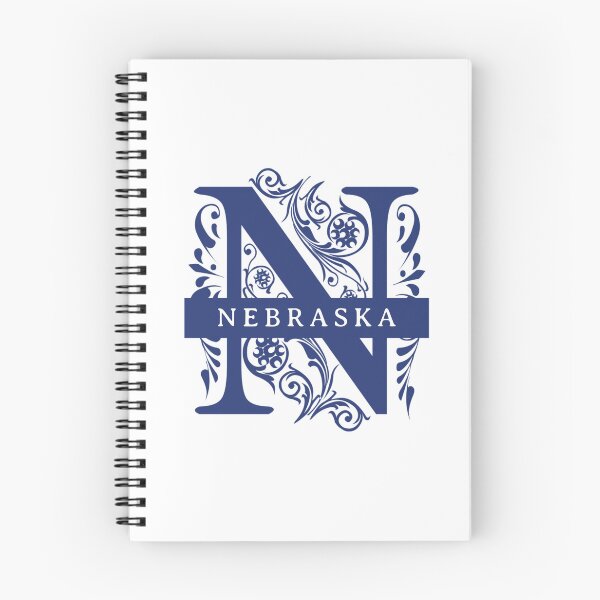 Item preview, Nebraska State Split Letter Monogram designed and sold by US States Merch.