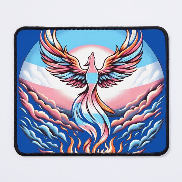Item preview, Phoenix Rises: Symbolizing Transgender Resilience and Rebirth designed and sold by PrideDownUnder.