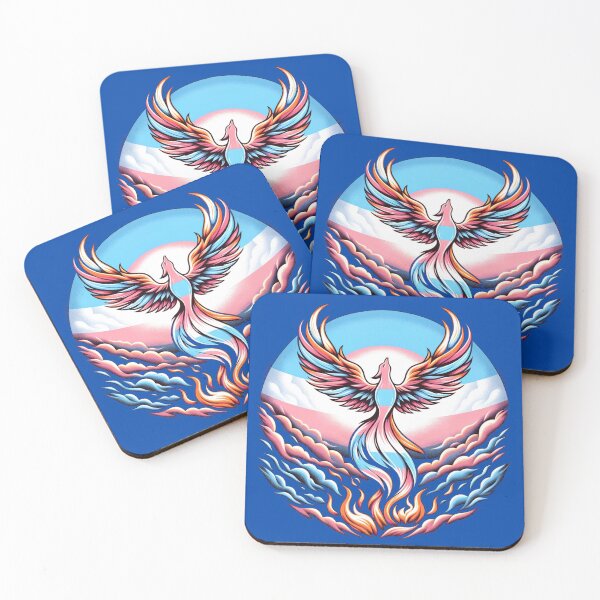 Item preview, Phoenix Rises: Symbolizing Transgender Resilience and Rebirth designed and sold by PrideDownUnder.