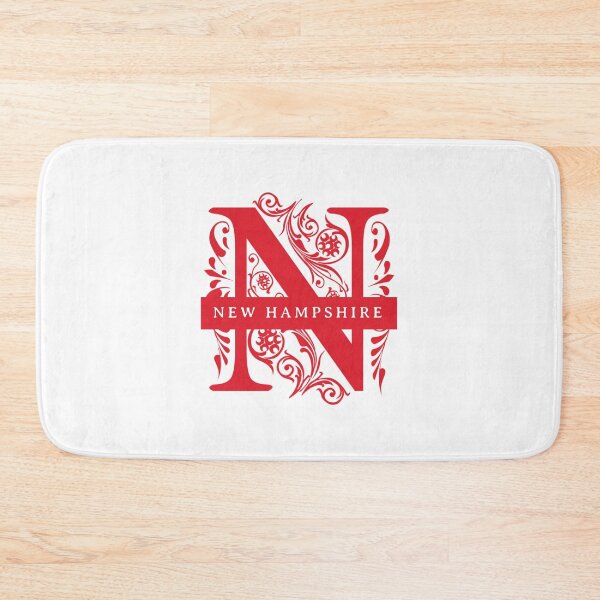 Item preview, New Hampshire State Split Letter Monogram designed and sold by US States Merch.