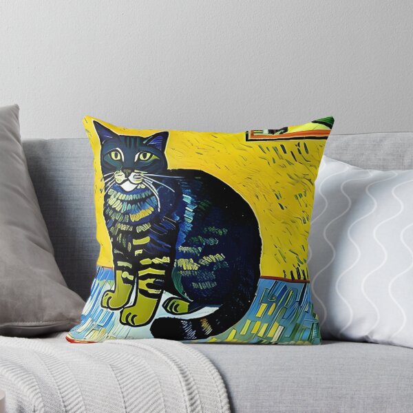 Item preview, Van Gogh's Influence: Cat Portrait in AI Art designed and sold by a-WangArt.