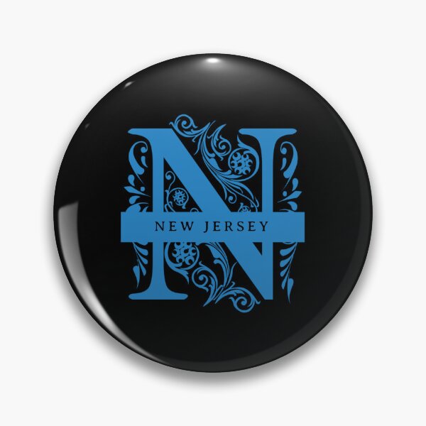 Item preview, New Jersey State Split Letter Monogram designed and sold by US States Merch.