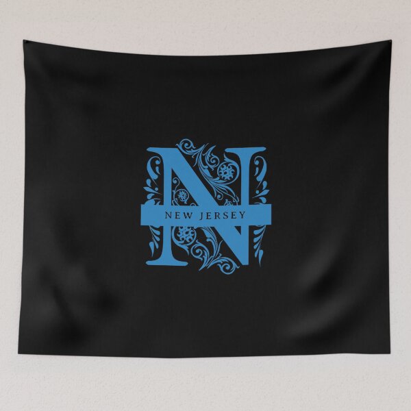 Item preview, New Jersey State Split Letter Monogram designed and sold by US States Merch.