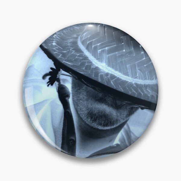 Item preview, Filtered photograph of zen man with hat designed and sold by Carré Comme Orange.