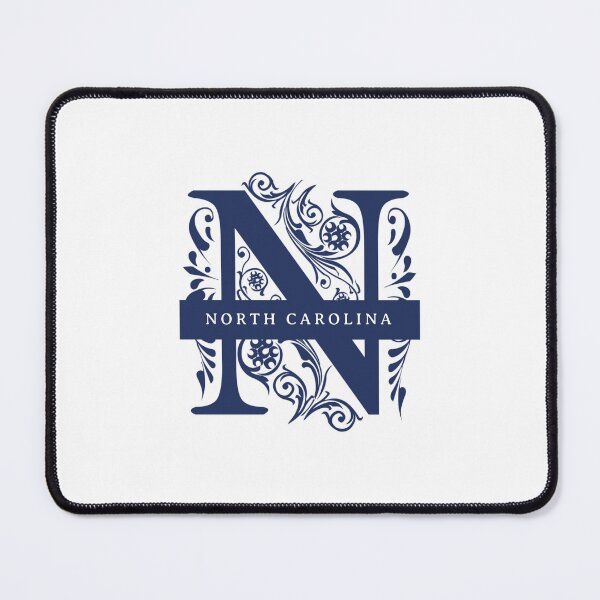 Item preview, North Carolina State Split Letter Monogram designed and sold by US States Merch.