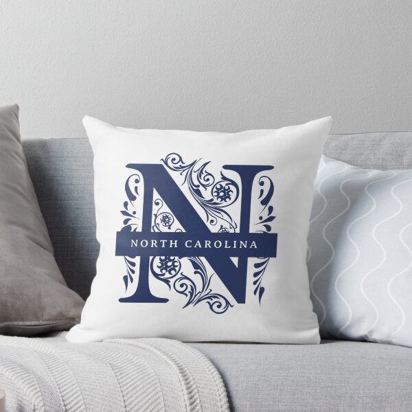 Item preview, North Carolina State Split Letter Monogram designed and sold by US States Merch.