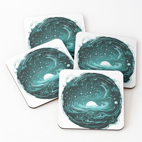 Item preview, Aqua Cosmic Galaxy Swirl designed and sold by KriticalDesigns.