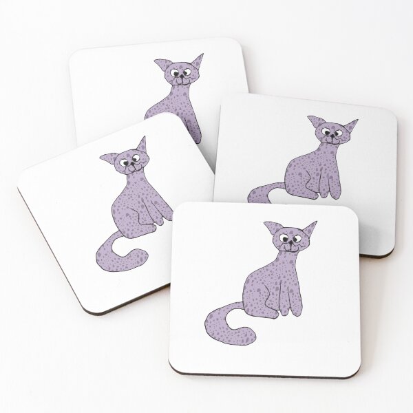 Item preview, Quirky purple cat designed and sold by Juliewdesigns.