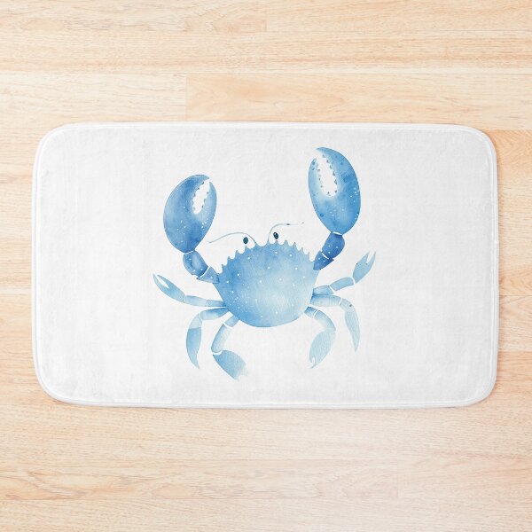 Item preview, Vibrant Blue Watercolor Crab Design for Coastal Decor designed and sold by WishMerge.