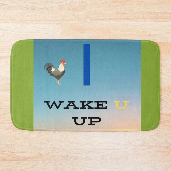 Item preview, I WAKE 'U' UP MOTIVATIONAL WITH ROOSTER designed and sold by ThamaraiSelvi.