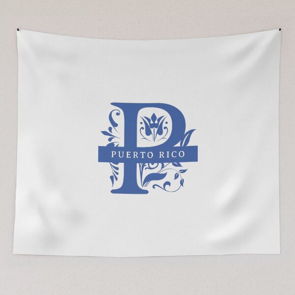 Item preview, Puerto Rico State Split Letter Monogram designed and sold by US States Merch.