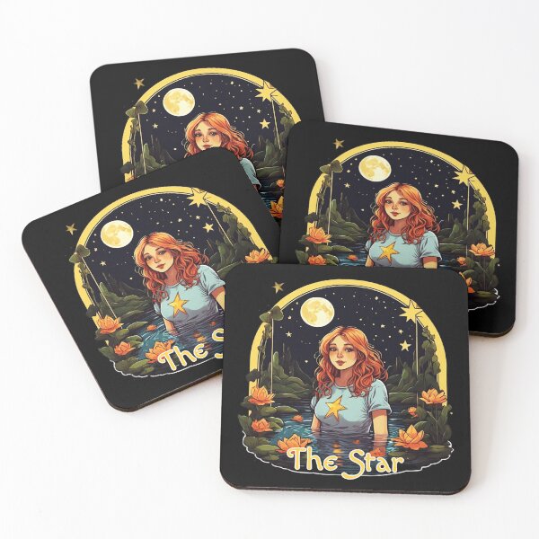 Item preview, Major Arcana The Star Tarot Card - Lake Girl and Hope designed and sold by Pixel Waite.