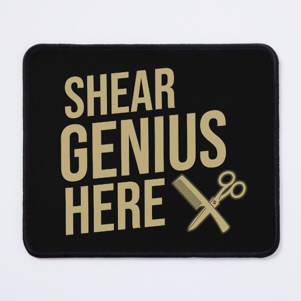 Item preview, Shear Genius Here Barber Quote designed and sold by DomTeesHaven.