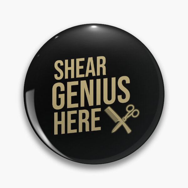 Item preview, Shear Genius Here Barber Quote designed and sold by DomTeesHaven.