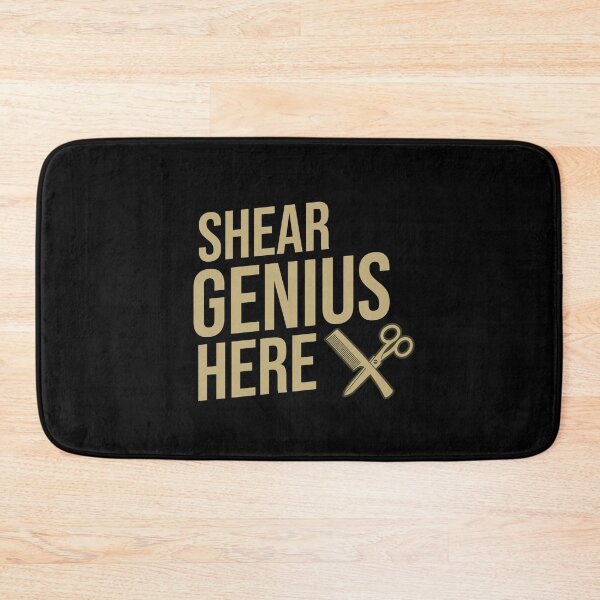 Item preview, Shear Genius Here Barber Quote designed and sold by DomTeesHaven.