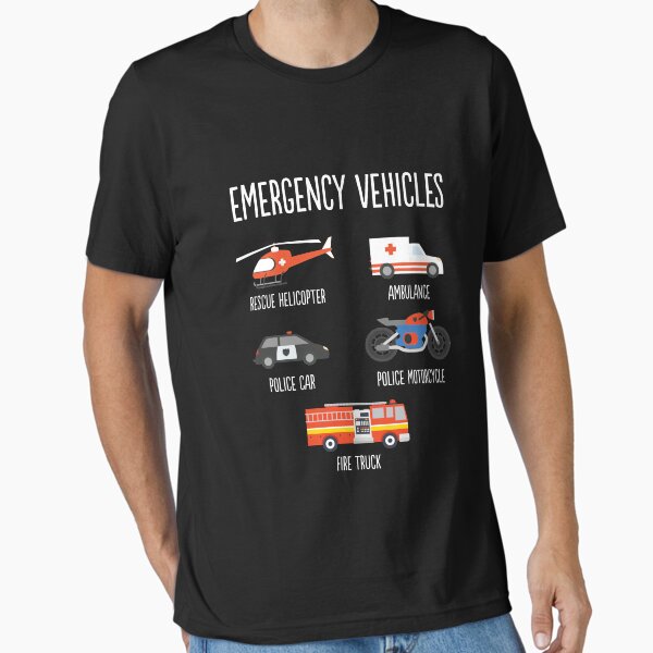 Item preview, Types Of Emergency Vehicles Vehicles Transportation  designed and sold by noirty.