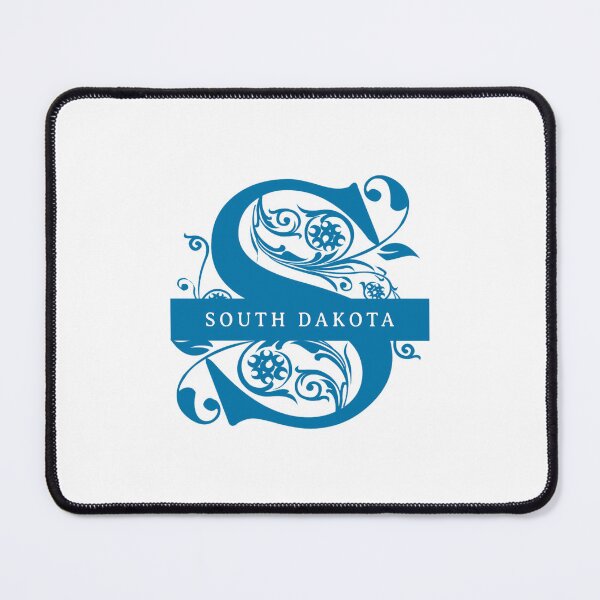 Item preview, South Dakota State Split Letter Monogram designed and sold by US States Merch.
