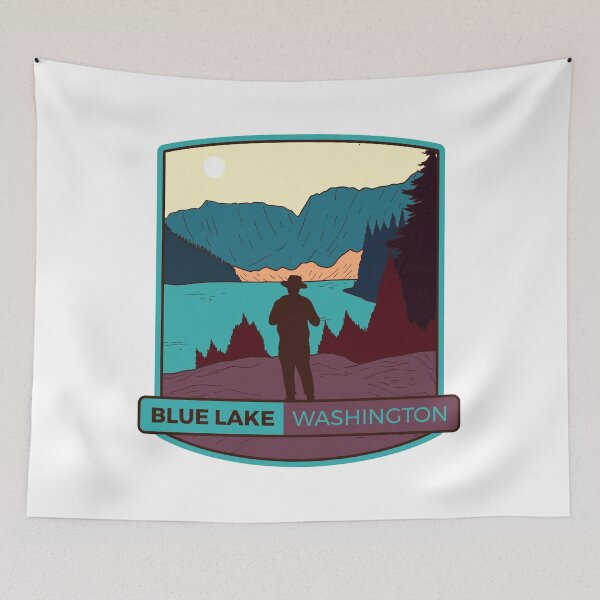 Item preview, Blue Lake – Washington hiker designed and sold by Moritz Schwäble.