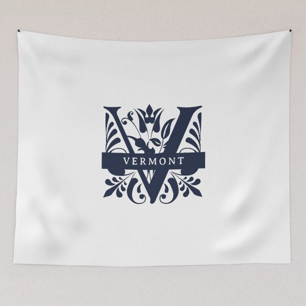 Item preview, Vermont State Split Letter Monogram designed and sold by US States Merch.