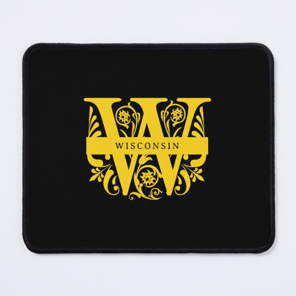 Item preview, Wisconsin State Split Letter Monogram designed and sold by US States Merch.