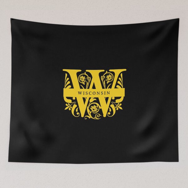 Item preview, Wisconsin State Split Letter Monogram designed and sold by US States Merch.