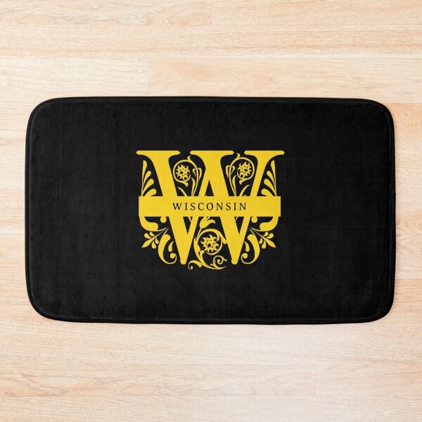 Item preview, Wisconsin State Split Letter Monogram designed and sold by US States Merch.