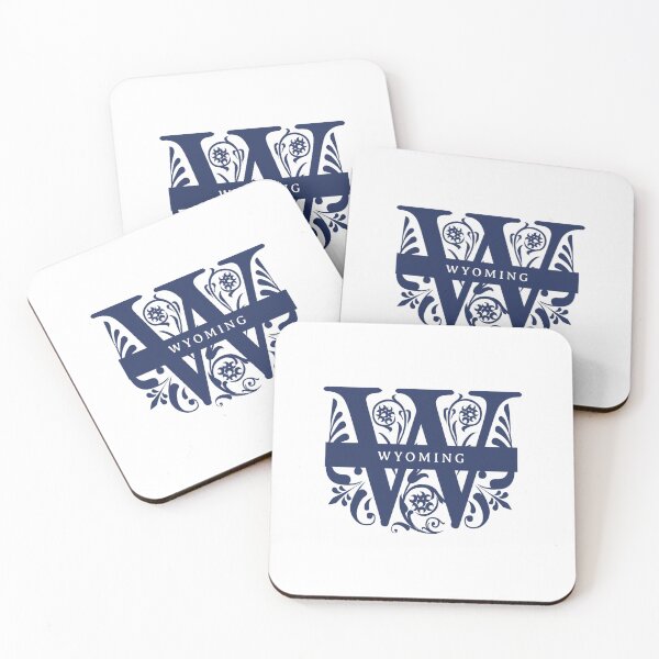 Item preview, Wyoming State Split Letter Monogram designed and sold by US States Merch.