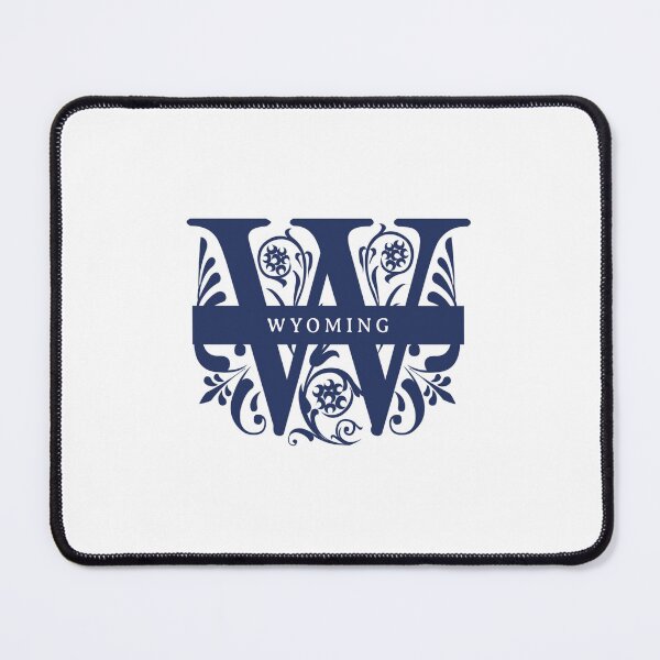 Item preview, Wyoming State Split Letter Monogram designed and sold by US States Merch.