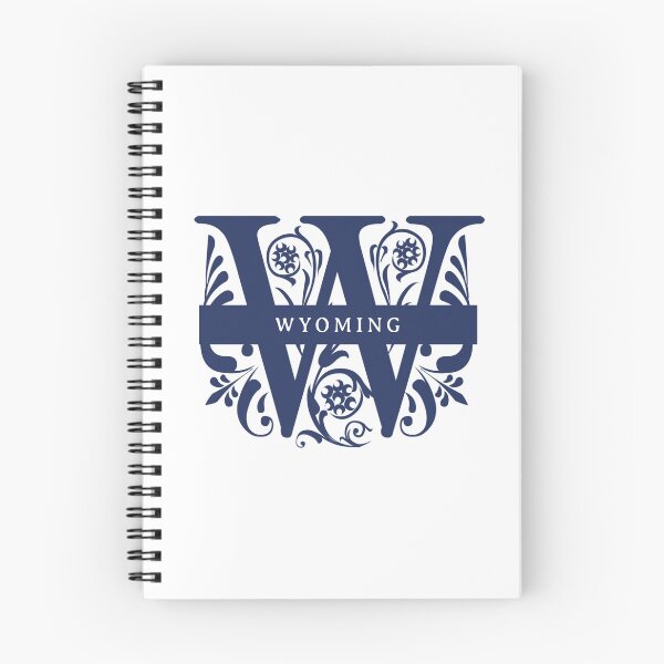 Item preview, Wyoming State Split Letter Monogram designed and sold by US States Merch.