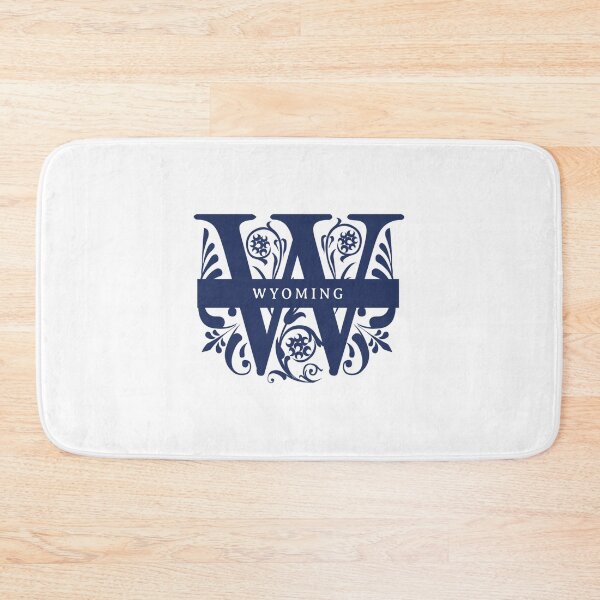 Item preview, Wyoming State Split Letter Monogram designed and sold by US States Merch.