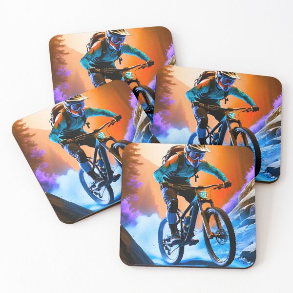 Item preview, Forest Fury: MTB Session in Orange and Blue designed and sold by GrizzlyCollective.