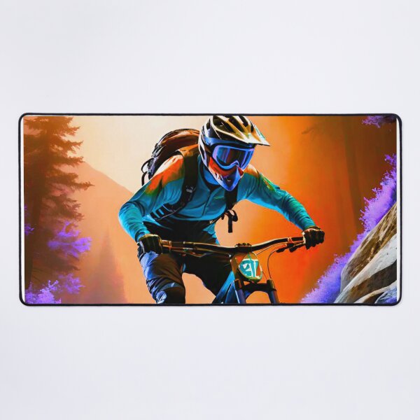 Item preview, Forest Fury: MTB Session in Orange and Blue designed and sold by GrizzlyCollective.
