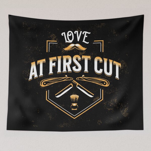 Item preview, Love At First Cut Barber Quote designed and sold by DomTeesHaven.
