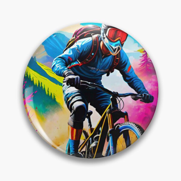 Item preview, Trailblazing Champion: MTB Racer designed and sold by GrizzlyCollective.