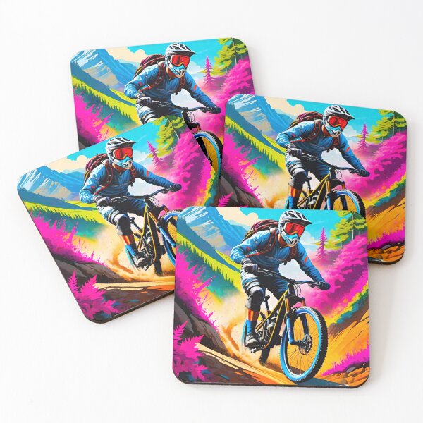 Item preview, Trailblazing Champion: MTB Racer designed and sold by GrizzlyCollective.