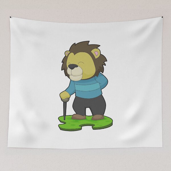 Item preview, Lion Pensioner Walking stick designed and sold by Snabdesign84.