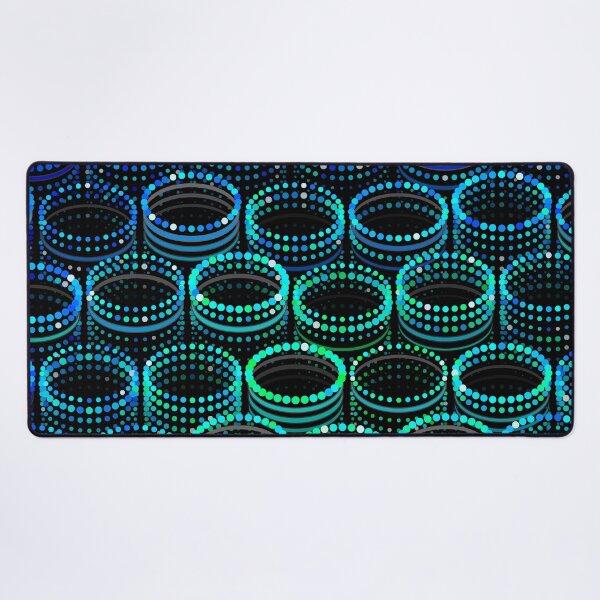 Aperçu de l'œuvre Bracelets - nuances de vert et de bleu créée et vendue par Colourcoder.