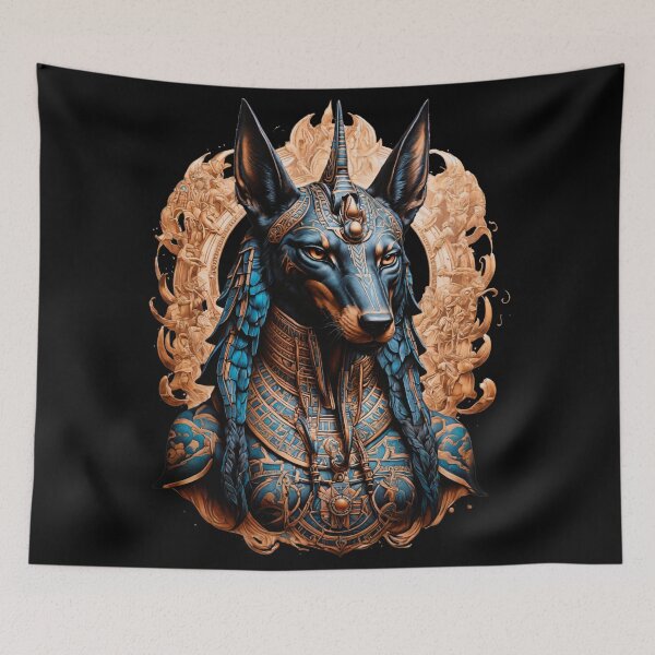 Item preview, Anubis' head with patterns. designed and sold by Sopilka.