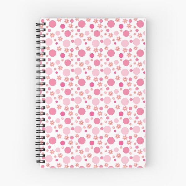 Item preview, Pink dots and flowers seamless pattern designed and sold by asbno19.