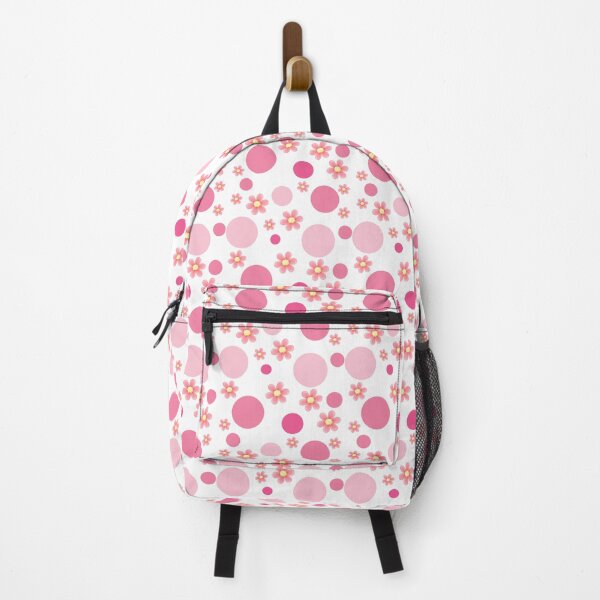 Item preview, Pink dots and flowers seamless pattern designed and sold by asbno19.