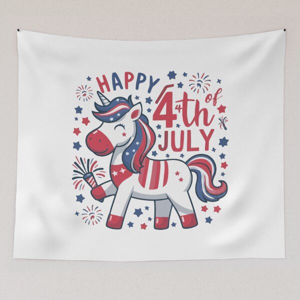 Item preview, happy 4 th of july,unicorn american flag,4 th of july  designed and sold by venavar.