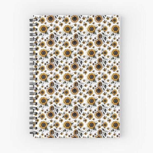 Item preview, A sunflower watercolor illustration with a white background for print on demand, featuring a graphic design style with black hand doodling outline. designed and sold by asbno19.