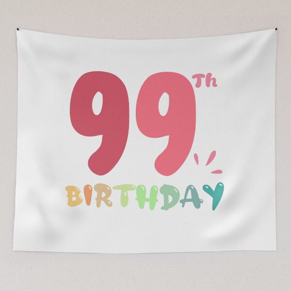 Item preview, Happy 99th Birthday designed and sold by SimpleP.