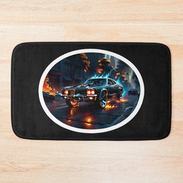 Item preview, Cool Flaming Ghost Rider Muscle Car designed and sold by TheArtOfPat.