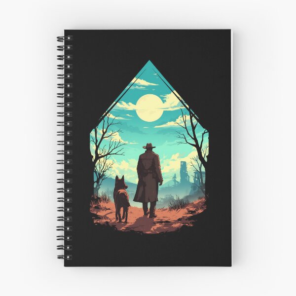 Item preview, A Rugged Wanderer and his Faithful Companion - Diamond Frame - Post Apocalyptic designed and sold by Fenay Designs.