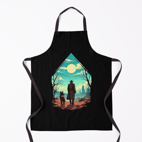 Item preview, A Rugged Wanderer and his Faithful Companion - Diamond Frame - Post Apocalyptic designed and sold by Fenay Designs.
